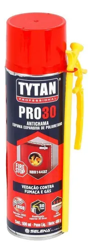 Foto real de Espuma de Poliuretano Tytan Pro 30 Antichama 500 Ml 1 Unidade