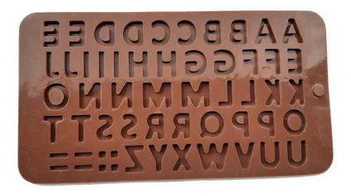 Molde Silicona Abecedario Letras Fondant Chocolate Gomas