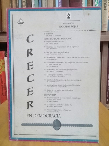 Revista Crecer En Democracia -  N° 1 - 2000
