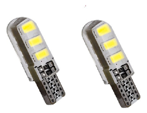 2 Cocuyo,bayoneta,bombillo Fijo Led T10 Colores Moto/carro U