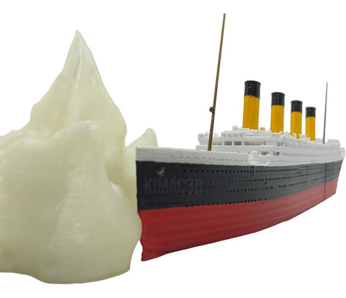 Titanic 35cm En 2 Partes Mas Iceberg(flota)