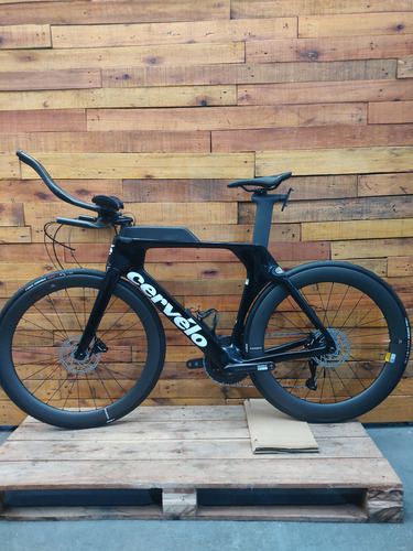 Bicicleta Cervelo P Series Disc Triatlón Ultegra Di2 Negro 54 Cm