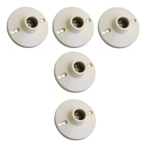 Paquete 5x: Socket De Baquelita E26 E27 A19 Para Foco Led