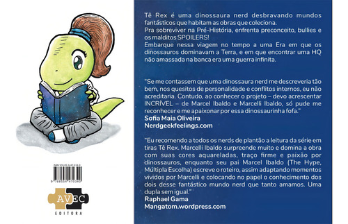 Tê Rex: spoilerfobia, de Ibaldo, Marcel. Editorial Avec Editora e Comércio de Livros Ltda., capa mole em português, 2019