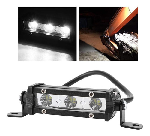 Barra Led Mini Slim 3led Dual Color +strobo Potente 2pcs
