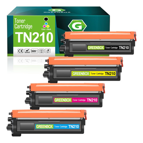 Greenbox Cartucho De Tóner Compatible Para Brother Tn210 T.