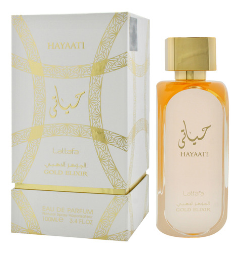 Perfume Lattafa Hayaati Gold Elixir Edp 100ml Para Mulheres
