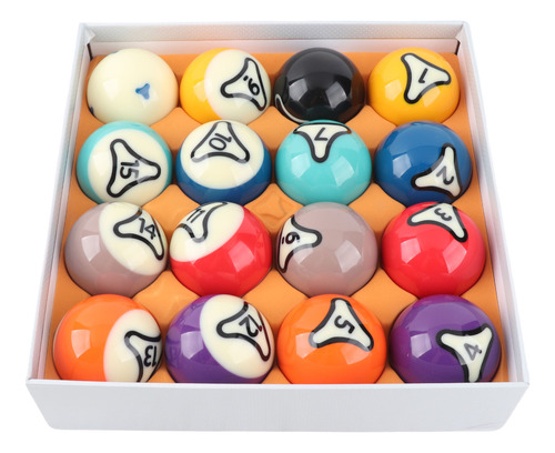 Juego De Bolas De Billar, 16 Unidades, De Resina, Estilo Est