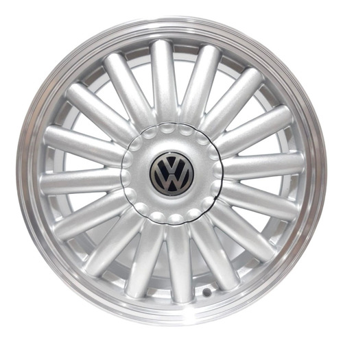 Kit 4 Rodas Aro 17x6 Vw Bananinha 4x100 Prata Brw 1370