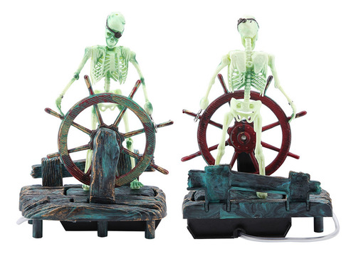 Ornamento De Aquário Aquário Hippocampus Pirate Captain