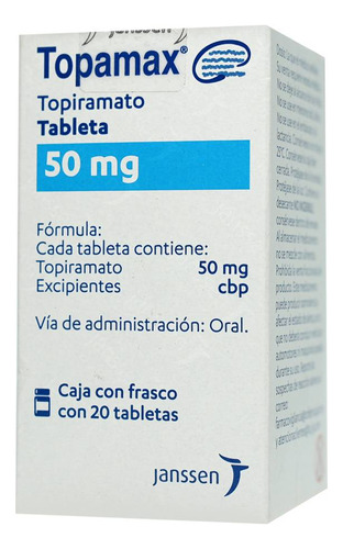 Topamax Tableta 50 Mg, 20 Tabletas