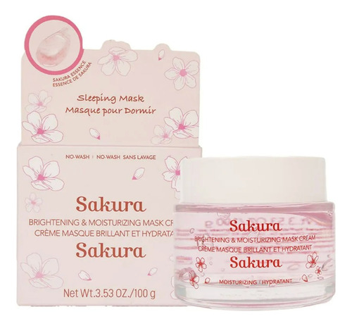 Crema Facial Sakura Brightening And Moisturizing Mask Cream