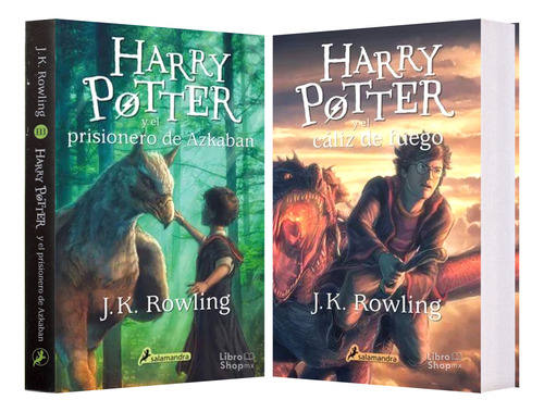 Harry Potter Libros 3 Y 4 Prisionero Azcabán + Cáliz Fuego