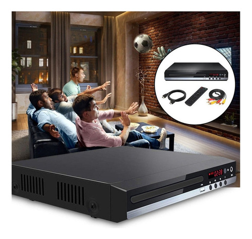 Reproductor De Dvd Para Tv Compact Uhd 1080p Reproductor