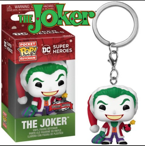 Funko Pop! Original Keychain Dc The Joker Navidad 