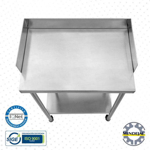 Mesa Pasteur 100% Acero Inoxidable 60x40x90 Cm