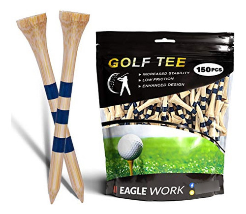 Eagle Work Tees De Golf De Bambú, Paquete De 150 (2-3/4'') T
