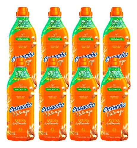 8 Pack Ensueno Suavizante Ropa Natureza 850 Ml