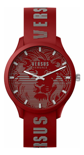 Vsp1o1421 - Reloj De Pulsera Para Hombre, Color Rojo, 44 Mm