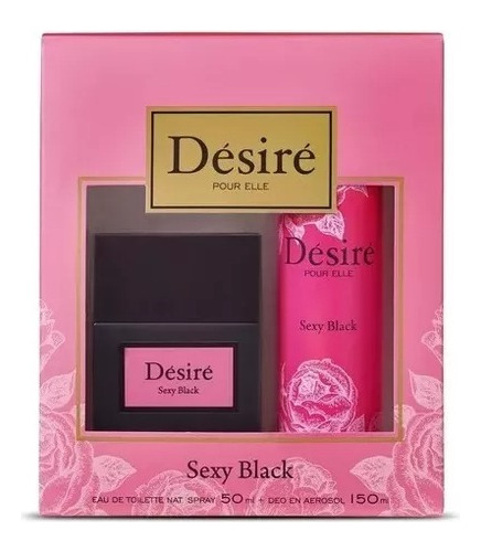 Perfume Desire Sexy Black 50ml + Desodorante 150ml