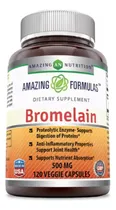 Comprar Bromelina 500mg Enzima Digestiva (120 Tabletas) Americano Sabor Sin Sabor