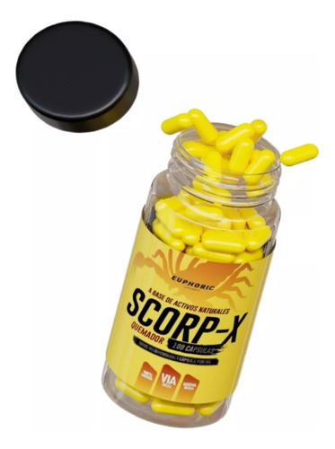 Termogenico Scorp-x Euphoric Quemador De Grasa 100 Caps Mer Sin Sabor