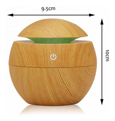 Humidificador Simil Madera Aromatizador De Aire Difusor