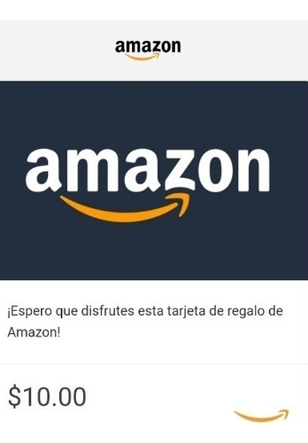 Tarjeta Amazon Gift Card 10 Dólares Usa - Código Original