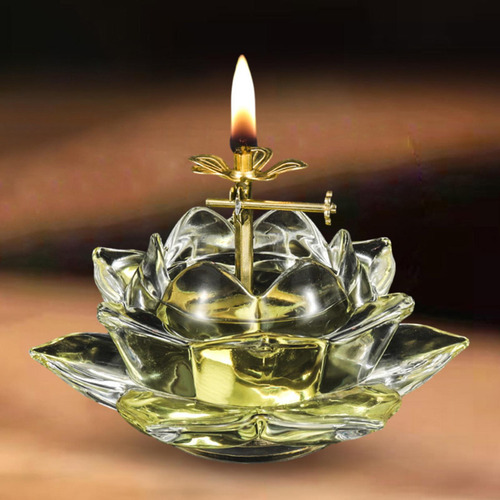 Lámpara Ghee Altar Suministros Lámpara De Aceite Hecha A