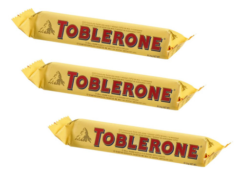 Chocolate Toblerone Nougat De Mel E Amêndoas 35g -3unid
