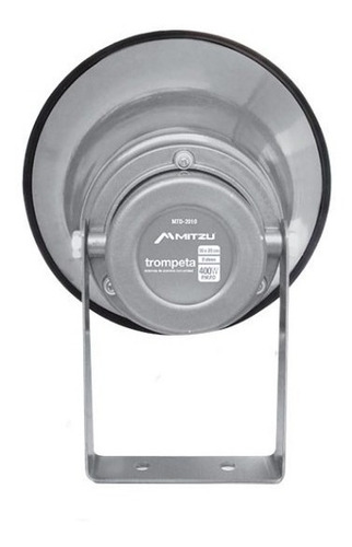 Imagen 3 de 6 de Trompeta Aluminio 35 W Parlante Perifoneo Alcance 1 Km Resis