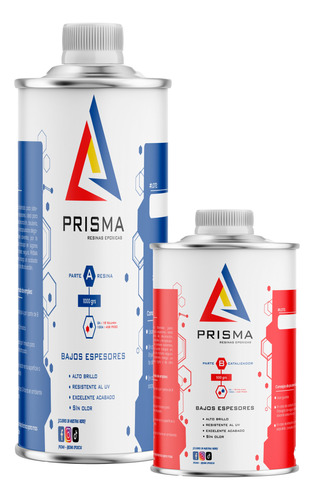 Resina Epoxica Prisma Epoxy Bajos Espesores Kit  1.5l