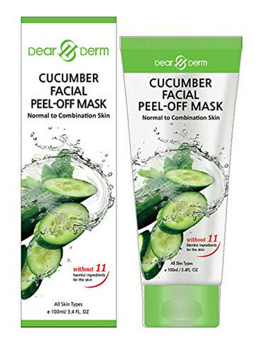 Peel Off Face Mask - Dearderm Cucumber Facial Peel-off Mask 