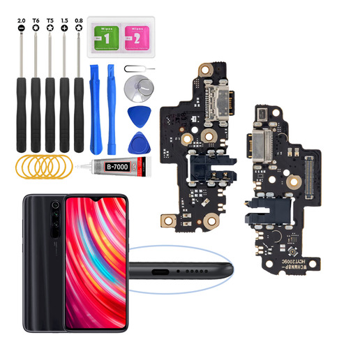 Centro De Carga Para Redmi Note 8 Pro 2015105 M1906g7 Con Ic Carga Rápida