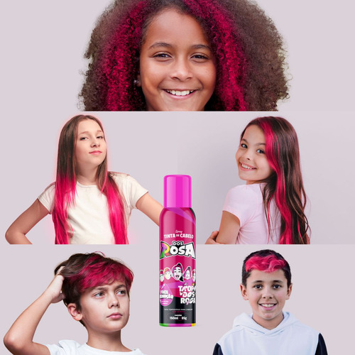 2 Un Tinta Spray Temporária Rosa Dos Rosa Da Emilly Vick