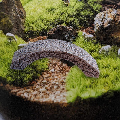3 Estatuilla De Puente De Arco En Miniatura, Resina