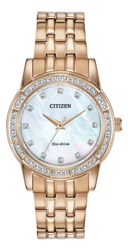 Reloj Citizen 61243 Em0773-54d Mujer Silhouette Crystal Color de la correa Dorado Color del fondo Madre Perla