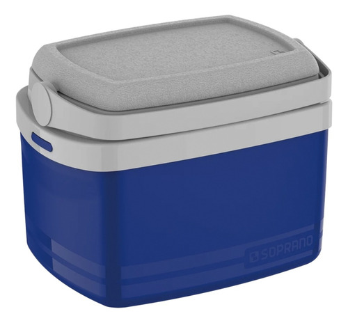 Caixa Térmica 5l Cooler Com Alça Tropical Azul Soprano