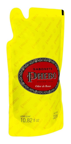 Imagem 2 de 4 de Sabonete Líquido Phebo Odor De Rosas Refil 320 Ml Vegetal