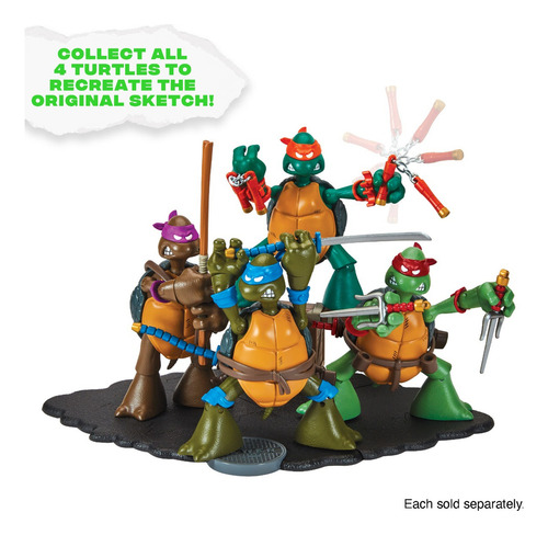 Tmnt Classic 40 Aniv. Donatello Tortugas Ninja Figura 4.5