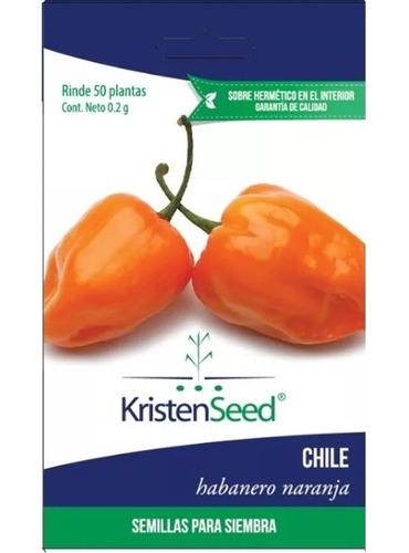 Sobre De Semillas De Chile Habanero 0.2 Gr (50 Semillas)