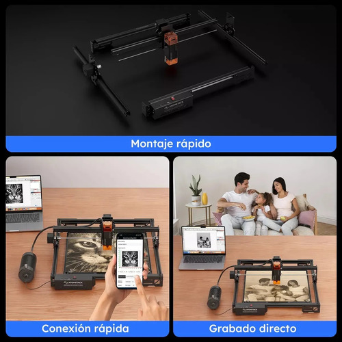 Máquina De Grabado Láser Atomstack A10 V2 Pro 10w+r8 Rodillo