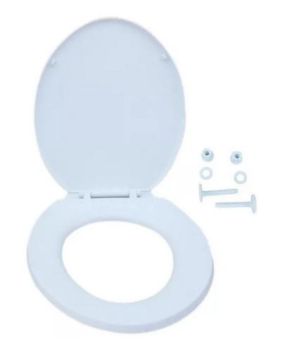 Asiento Y Tapa De Wc Sanitario Baño Blanca Colomba Taumm