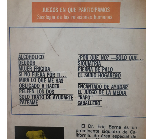 Juegos En Que Participamos. Eric Berne. Diana (Usado)