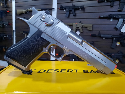 Imagem 6 de 10 de Airsoft Pistola Gbb Cybergun Desert Eagle Cromada Nova!