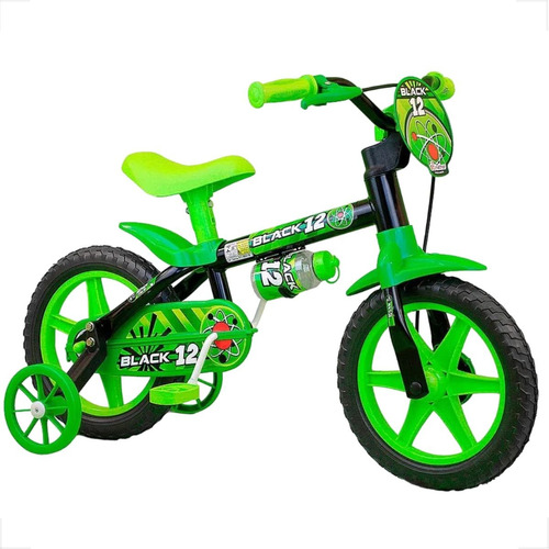 Bicicleta Infantil Bike Com Rodinha 3 A 5 Anos Aro 12 Nathor