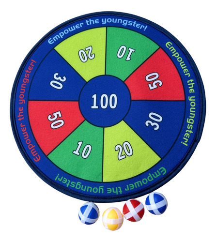 Jogo De Dardos Infantil Divertido De Parede Com 4 Bolas Top