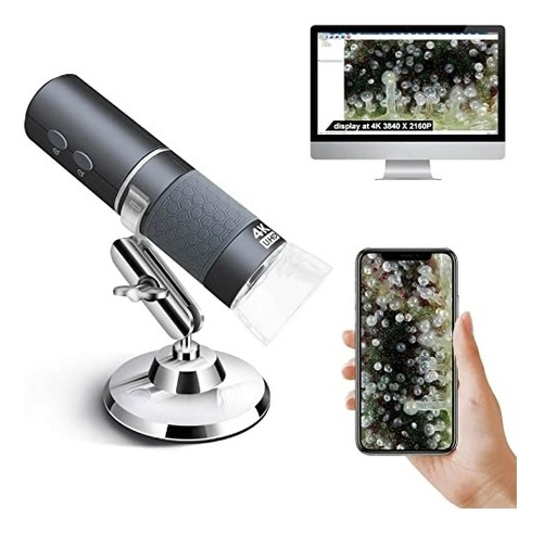 Microscopio Wifi 4k Para iPhone Android Pc, 50-1000x.