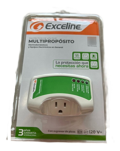 Protector De Voltaje Exceline Multiproposito. 120v Enchufe