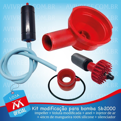 Kit Modificação Para Bomba Sb2000 + Silenciador E Mangueira
